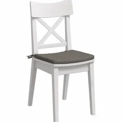 vidaXL Zitkussens 4 pcs Lichtgrijs 40 x 40 x 3 cm Katoen Stof
