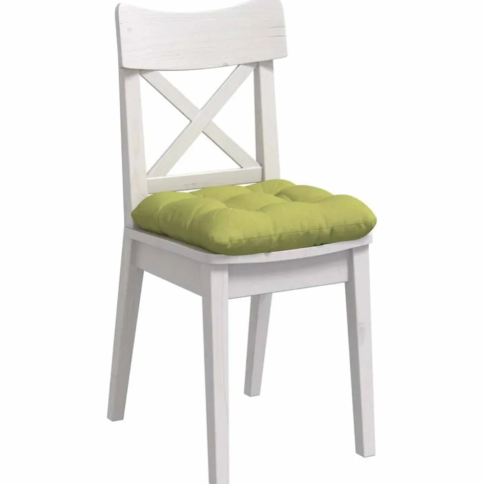 vidaXL Zitkussens 4 pcs Lichtgroen 40 x 40 x 12 cm Stof