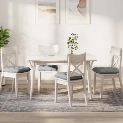 vidaXL Zitkussens 4 pcs Wolkengrijs 40 x 40 x 12 cm Stof