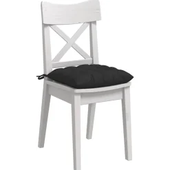 vidaXL Zitkussens 4 pcs Zwart 40 x 40 x 6 cm Microfibre