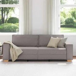 vidaXL 3-zitsbank Taupe 180 cm Stof
