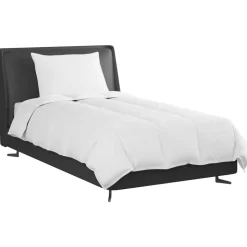 vidaXL Zomer Dekbed met kussen 2 pcs Wit Donsveertjes