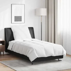vidaXL Zomer Dekbed met kussen 2 pcs Wit Donsveertjes