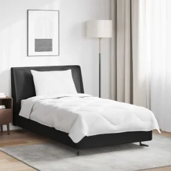 vidaXL Zomer Dekbed met kussen 2 pcs Wit Microvezel