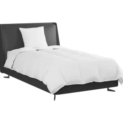 vidaXL Zomer Dekbed met kussen 2 pcs Wit Donsveertjes