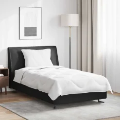 vidaXL Zomer Dekbed met kussen 2 pcs Wit Microvezel