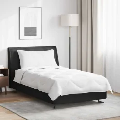 vidaXL Zomer Dekbed met kussen 2 pcs Wit Microvezel