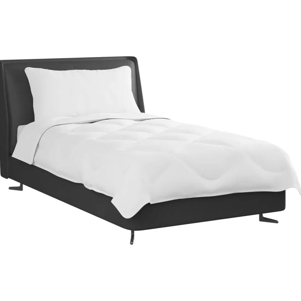 vidaXL Zomer Dekbed met kussen 2 pcs Wit Microvezel