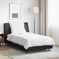 vidaXL Zomer Dekbed met kussen 2 pcs Wit Microvezel