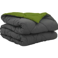 vidaXL Zomerdekbed Groen en Antraciet 200 x 135 cm Microfiber