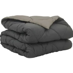 vidaXL Zomerdekbed Lichtgrijs en Antraciet 200 x 135 cm Microfiber