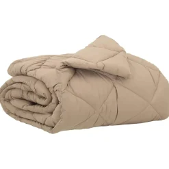vidaXL Zomerdekbed Taupe 200 x 135 cm Microfiber