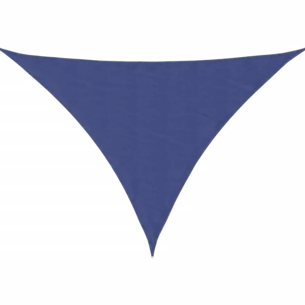 vidaXL Zonnescherm driehoekig 2,5x2,5x3,5 m oxford stof blauw