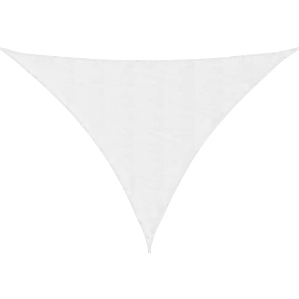 vidaXL Zonnescherm driehoekig 2,5x2,5x3,5 m oxford stof wit
