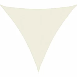 vidaXL Zonnescherm driehoekig 3,6x3,6x3,6 m oxford stof crèmewit