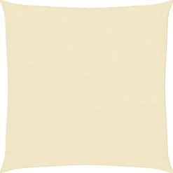 vidaXL Zonnescherm HDPE crème vierkant 3,6x3,6 m