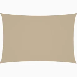 vidaXL Zonnescherm rechthoekig 2x4 m oxford stof beige