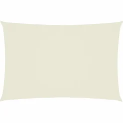 vidaXL Zonnescherm rechthoekig 2x4 m oxford stof crèmekleurig