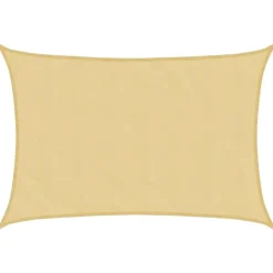 vidaXL Zonnezeil 2,5x2 m 100% polyester oxford zandkleurig