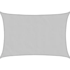 vidaXL Zonnezeil 2,5x2 m 100% polyester oxford lichtgrijs