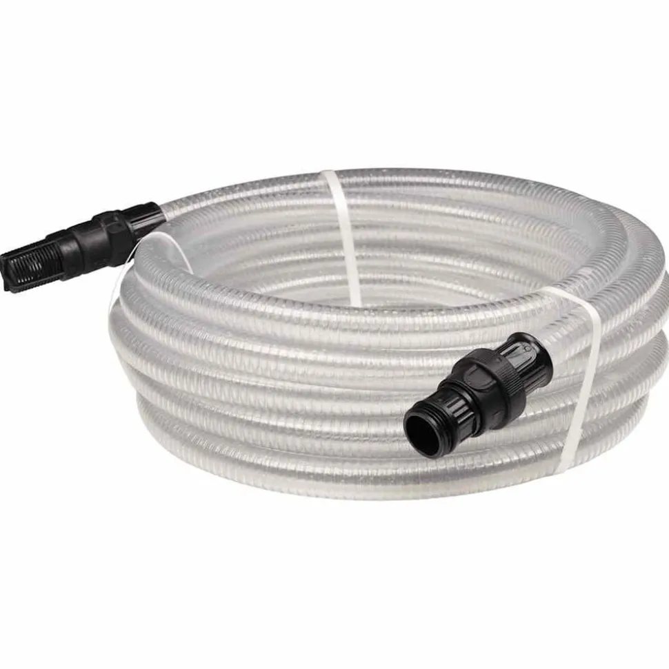 vidaXL Zuigslang met PVC koppelingen 1,1'' 10 m PVC transparant