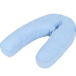 vidaXL Zwangerschapskussen J-vormig 54x(36-43) cm blauw