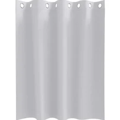 vidaXL Zwart-out Gordijnen met Ringen 2 pcs Bleekgrijs 140 x 140 cm