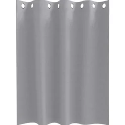 vidaXL Zwart-out Gordijnen met Ringen 2 pcs Lichtgrijs 140 x 140 cm