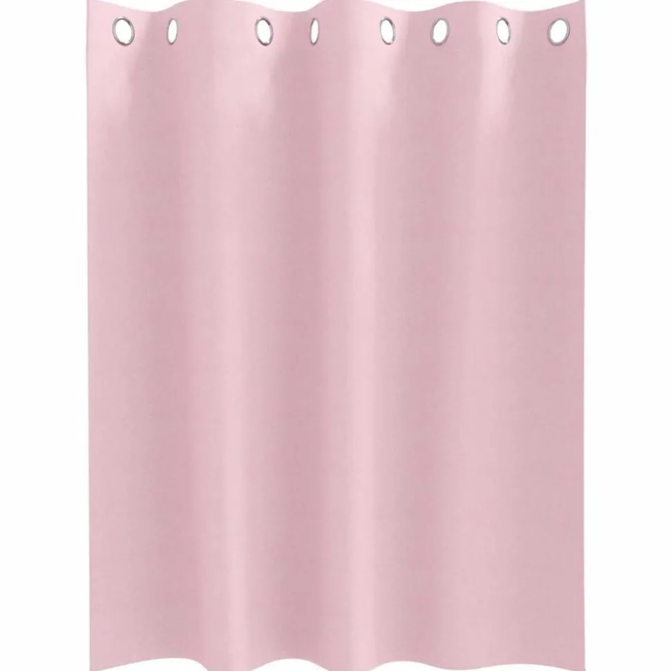 vidaXL Zwart-out Gordijnen met Ringen 2 pcs Babyroze 140 x 140 cm