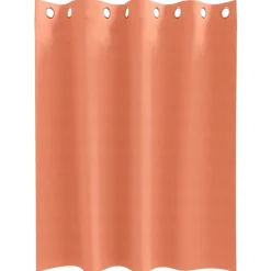 vidaXL Zwart-out Gordijnen met Ringen 2 pcs Terracotta 140 x 140 cm