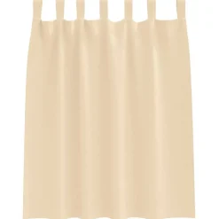 vidaXL Zwart-out Gordijnen met Ringen 2 pcs Crème 140 x 140 cm