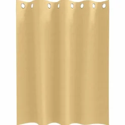 vidaXL Zwart-out Gordijnen met Ringen 2 pcs Beige 140 x 140 cm