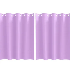 vidaXL Zwart-out Gordijnen met Ringen 2 pcs Paars 140 x 140 cm