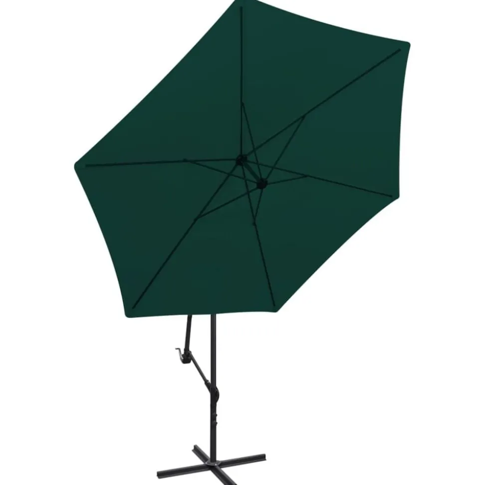 vidaXL Zweefparasol 3 m groen