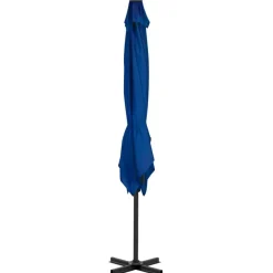 vidaXL Zweefparasol met aluminium paal 250x250 cm azuurblauw