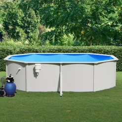 vidaXL Zwembad met zandfilterpomp 490x360x120 cm