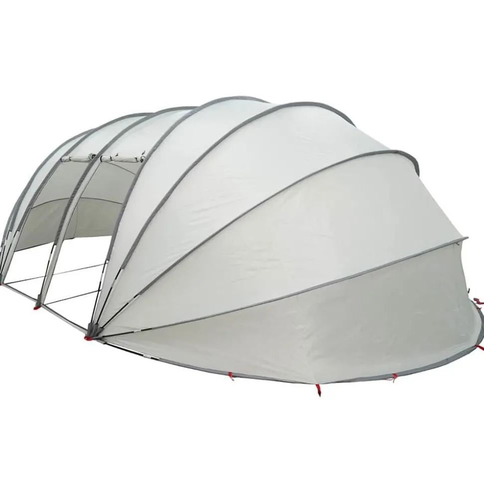 vidaXL Zwembad Tent Koepel Grijs 538 x 440 x 204 cm