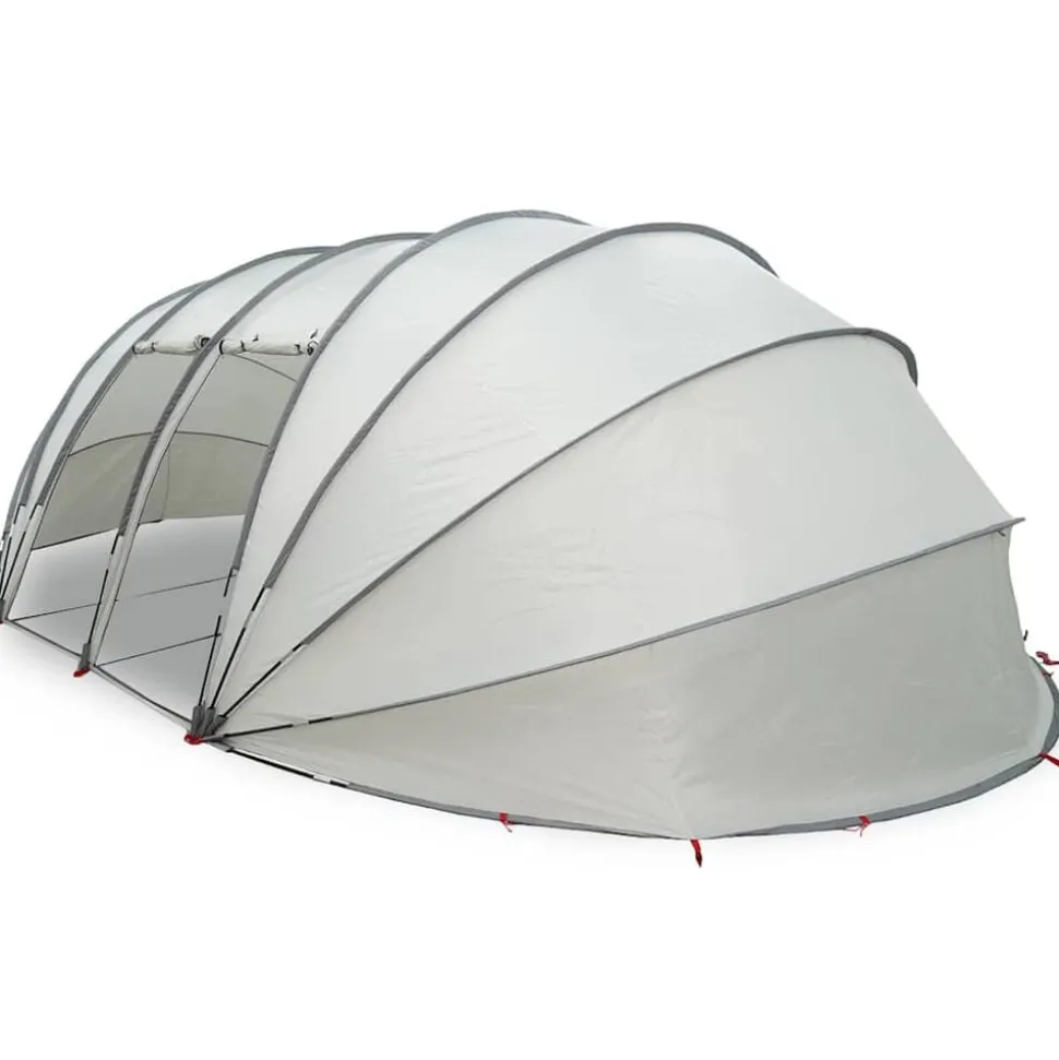 vidaXL Zwembad Tent Koepel Grijs 538 x 440 x 204 cm