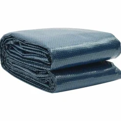 vidaXL Zwembadfolie solar drijvend 732x366 cm PE zwart en blauw