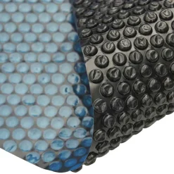 vidaXL Zwembadfolie solar drijvend 488x244 cm PE zwart en blauw