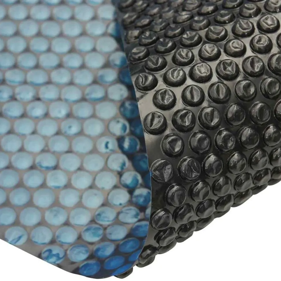 vidaXL Zwembadfolie solar drijvend 300x200 cm PE zwart en blauw