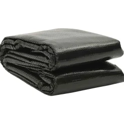 vidaXL Zwembadhoes 732x366 cm PE zwart