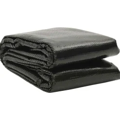 vidaXL Zwembadhoes 450x220 cm PE zwart