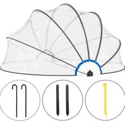 vidaXL Zwembadkoepel 440x220 cm
