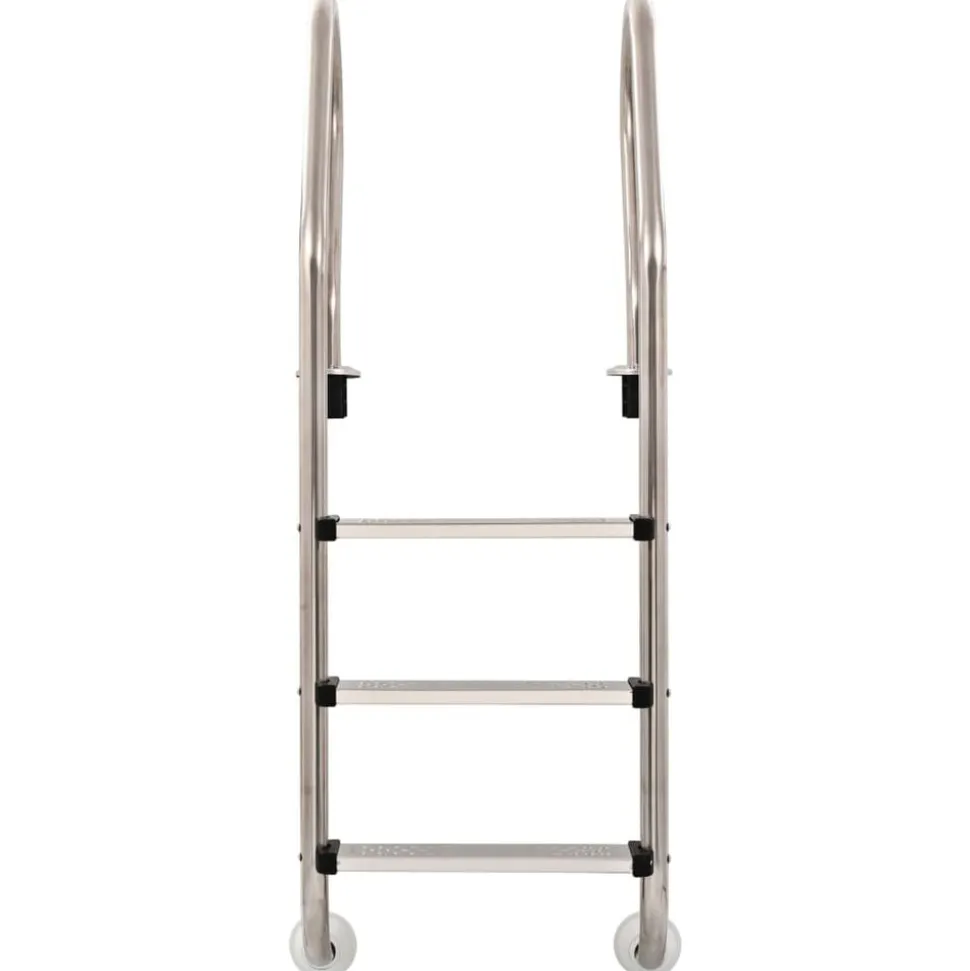 vidaXL Zwembadladder met 3 sporten 120 cm roestvrij staal 304