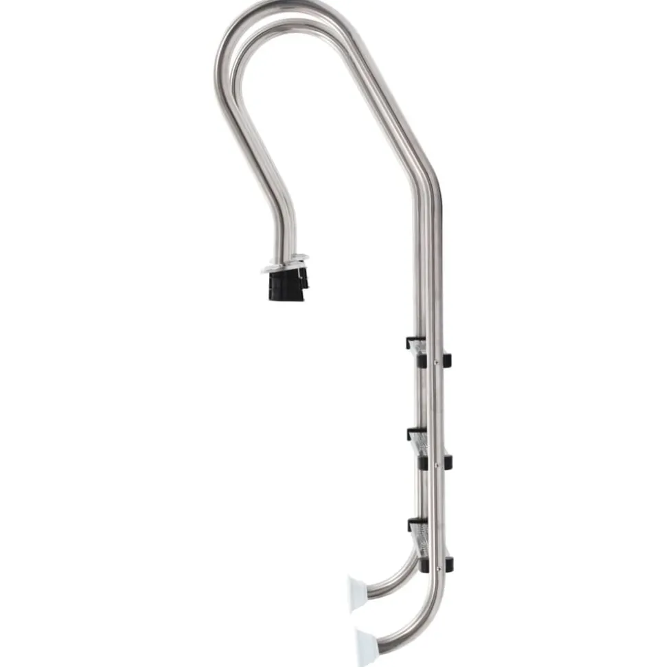 vidaXL Zwembadladder met 3 sporten 120 cm roestvrij staal 304