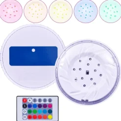 vidaXL Zwembadlamp drijvend LED met afstandsbediening meerkleurig