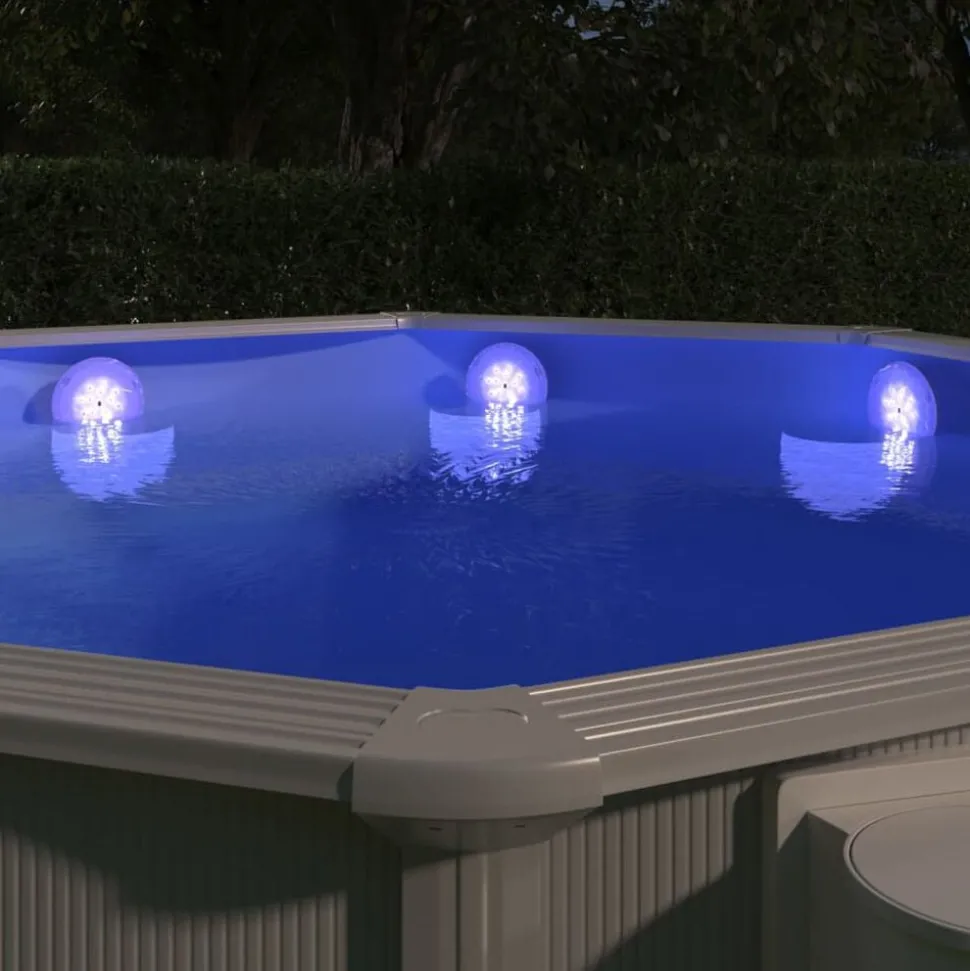 vidaXL Zwembadlamp drijvend LED met afstandsbediening meerkleurig