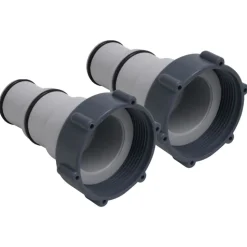 vidaXL Zwembadslangadapters 2 st kunststof