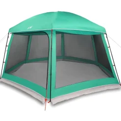 vidaXL Zwembadtent uitneembare buiten- gaaswanden 512x458 cm zeegroen